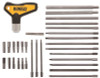 DeWalt 287110 ® RATCHETING T-HANDLE HEX KEY SET, 31 PC