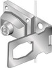 PRO-LOK 3565192 4-1/2" Hasp Lock, Keyed Alike (Chrome Finish)