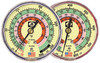 JB INDUSTRIES 505315  Glow In The Dark Manifold Gauges, 3-1/8"
