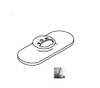 Kohler K78050-CP K78050CP Escutcheon, Polished Chrome