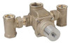 SYMMONS TEMPCONTROL THERMOSTATIC MIXING VALVE, ROUGH BRASS, 1-1/2 IN. X 2 IN. SYMMONS INDUSTRIES 7-1000