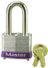 MASTERLOCK 804258  PADLOCK STEEL 1-1/2" PADLOCK STEEL 1-1/2"| Extra length shackle cleara