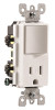 Leviton 606744  Decora Duplex Receptacle Tamper-Resistant Commercial Grade 5-15R 15A 125V - Ivory (Pkg of 10)