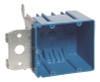 Carlon 669009  Outlet Box, 2 Gang, New Work, 5-5/8-Inch Width by 3-Inch Depth by 3-5/8-Inch Height, Blue