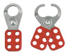 MASTERLOCK 804495 Safety Lockout Hasp with Vinyl Coated Handle, 1-Inch Inside Jaw Diameter, #420 (Pack of 25).