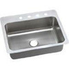 Elkay DSESR12722MR2  Elkay Elite 20 Gauge Stainless Steel Single Bowl Dual/Universal Mount Kitchen Sink, 27 x 22 x 8.0625"