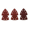 BOSCH TOOLS 2466404 BOSCH RED DETAIL SANDER ABRASIVE TRIANGLES FOR WOOD, ASSORTED GRITS, 3-1/2 IN., 6 PACK