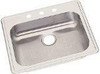 Elkay GE125223  22 Gauge Stainless Steel 25" x 22" x 5.375" Single Bowl Top Mount Kitchen Sink