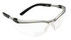 3M MMM11375 BX Dual Readers 2.0 Diopter Safety Glasses With Silver And Black Frame And Clear Polycarbonate Lens