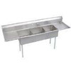 Elkay S3C18X18-2-18X  Super Economy Scullery Sink 3-Compartment 14" Deep Bowl(s) 18" Left & Right