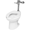 Sloan S20001001 WETS-2000.1001 Floor Mount Toilet Bowl w/ Manual HET Royal Flush Valve, 1.28 GPF