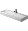 Duravit 454120027 0 - Washbasin 120 cm Vero white with of, with tp, 1 th, ground