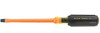 Klein Tools KT602-4-INS 602-4-INS 1/4-Inch Insulated Cabinet Tip Screwdriver with 4-Inch Shank