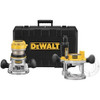 DeWalt DWTDW618PK Router Fixed/Plunge Base Kit, Variable Speed, 12-Amp, 2-1/4-HP (DW618PK)