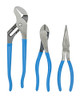 Channellock CHAGB-3 Pliers Set 3Pc 430 338 & 3017.