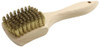 Brush Research BRMB61 Stiff Scrub Block Brush with Paddle Handle, Brass, 8-7/8" Overall Length, 5/8" Trim Length (Pack of 1).
