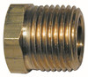 Amflo AMF348F Brass Bushing - 1/4" Female Npt x 1/2" Male NPT, 1 Pack.