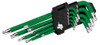 WILMAR WLMW9137 Performance Tool Long Arm Tamper Proof Star Key Set, 9-Piece.