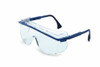 Uvex UVXS2510 Astrospec OTG 3001 Safety Eyewear, Blue Frame, Clear Ultra-Dura Hardcoat Lens
