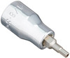 SK Hand Tool SKT44208 Hex Tamper Proof 3/8-Inch Drive Bit Socket, 1/8-Inch, Chrome