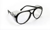 SAS Safety SAS5125 Classic Safety Glasses with Polybag, Black Frame/Clear Lens