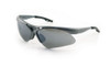 SAS Safety SAS540-0103 Safety Glasses, Diamondback, Wraparound Gray Frame, Scratch Resistant, Anti-Fog, Smoke Mirror Lens