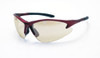 SAS Safety SAS540-0402 DB2 Safety Glasses with Indoor/Outdoor Lens, Red Frames, Polybag