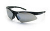 SAS Safety SAS540-0203 Safety Glasses, Diamondback, Wraparound Black Frame, Scratch Resistant, Anti-Fog, Smoke Mirror Lens