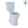 Toto CST243EF#01 CST243EF-01 Entrada 1.28GPF Round CalGreen Two-Piece Toilet, White