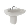 Toto LHT242.8G#11  Prominence Wall Mount Lavatory with SanaGloss, Colonial White