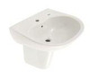 Toto LHT241G#01 SUPREME 1-HOLE LAV & SHRD LHT241G#01 Sink Finish: Cotton, Faucet Mount: Sin