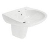 Toto LHT242G#01 Prominence Wall-Mount Bathroom Sink Finish: Cotton, Faucet Mount: Single Hole.