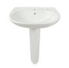 Toto LPT242G#01  Prominence Lavatory and Pedestal with Single Hole, Cotton White
