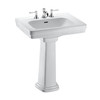 Toto LPT530.8N#01  Promenade Lavatory and Pedestal with 8-Inch Centers, Cotton White