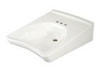 Toto LT308.4#01 ADA Compliant Wall Mount Sink Finish: Cotton, Faucet Mount: 4" Centers.