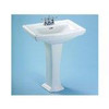 Toto LT780.4#01  Clayton 27" Pedestal Bathroom Sink with 3 Faucet Holes Drilled and Cotton