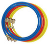 Mastercool MSC45360 Air Conditioning Charging Hose Set, for R12, 3 Standard 60" Hoses, Auto Shut Off Valves