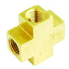 Milton Industries MIL656 Milton 1/4" FNPT Brass Cross Hose Fitting - Box of 5