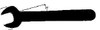 Martin Sprocket & Gear MRT13 Martin High Carbon Steel 2-3/16" Opening Single Head Open End Wrench, 20" Overall Length, Industrial Black Finish