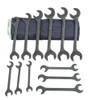 Martin Sprocket & Gear MRTBOB18K Martin Hydraulic Wrench Set, 18 Pieces ranging from 11/32" x 11/32" to 1-1/2" x 1-1/2" in Roll Bag, Industrial Black Finish