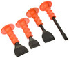 Mayhew MAY85002 4 Pc Handguard Set (3/4 X 12" Cold Chisel, 2-1/4 Mason Chisel, 3" Brick Set & 2-1/2 Floor Chisel)