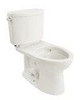 Toto CST454CEFG#01  Drake II 2-Piece Toilet with Elongated Bowl and Sanagloss,1.28 GPF, Cotton White