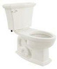 Toto CST784EF#01 Toilets Clayton 2 Piece Toilet Tank & Bowl (elongated, Het, Universal Height) - Cotton (contains C784ef#01 + St784e#01).
