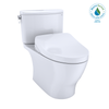 Toto CST474CEFG#01 CST474CEFGNo.01 Vespin II Two-Piece High-Efficiency Toilet, with SanaGloss, 1.28-GPF, Cotton