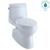 Toto MS614114CEFG#01 3 x Carlyle II One-Piece Toilets (1.28 GPF), Elongated Bowl with 3 Wax Rings & 3 Toilet Seats