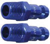 Legacy Manufacturing LEGA72440C-2PK ColorConnex Plug (2 Pack), Automotive Type C, 1/4 in. MNPT, Blue -