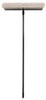 LAITNER BRUSH CO LAI258 Indoor Push Broom, 24" Wide Block, with 3" Soft Synthetic Bristles, 60" Coated Metal Handle