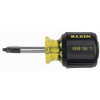 Klein Tools KLE668 no. 1 Square-Recess Tip Screwdriver with 1-1/2-Inch Round-Shank