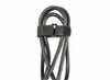 The Best Connection JTT20-8-0 JT & T Products () - 8" Hook & Loop Strip-Tie Fasteners with Buckle, Black, 8 Pcs.