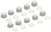 Toto THU098#01  Bolt Cap and Base Set for All Toilet Models and Piedmont Bidet and Toilet, Cotton,1 pack of 20 caps and 20 bases